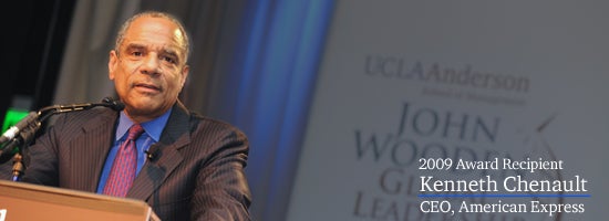 John Wooden Global Leadership Award Dinner 2009. Recipient: 