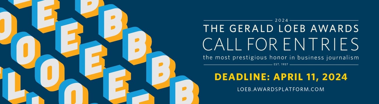 The Gerald Loeb Awards Call for Entries