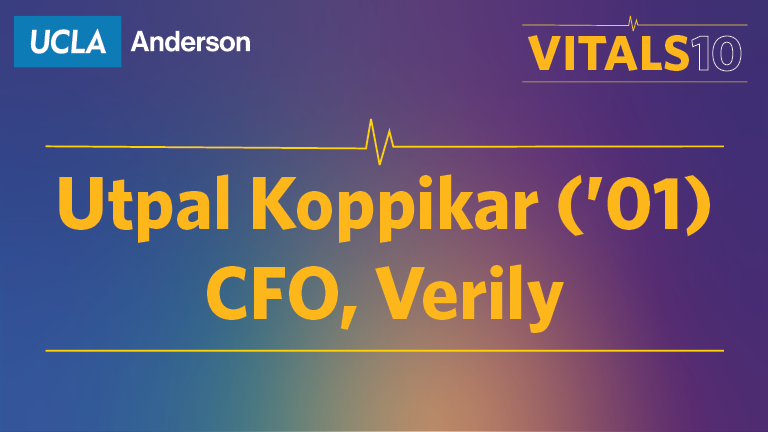 Utpal Koppikar ('01), CFO, Verily