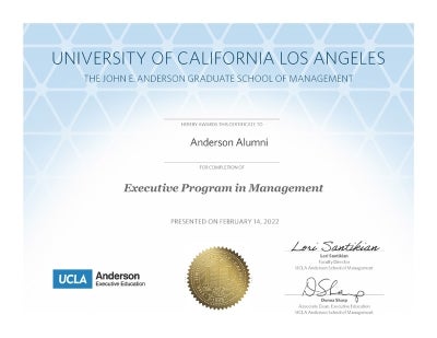Executive Education  UCLA Anderson School of Management