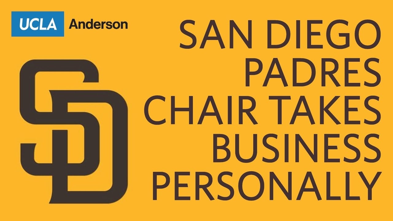 San Diego Padres chair takes business personally