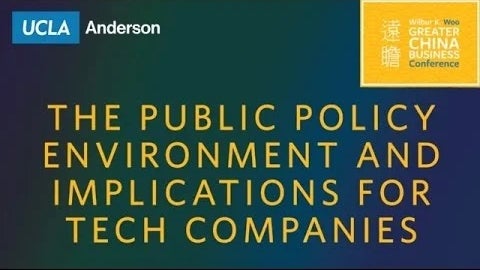 The public policy environment and implications for tech companies