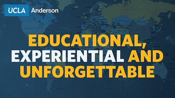 UCLA Anderson’s Global Immersion Courses