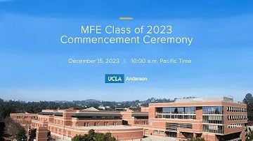 2023 MFE commencement ceremony