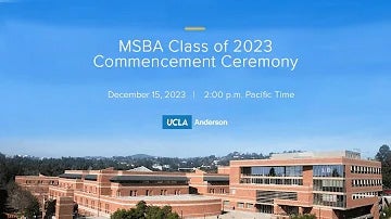 2023 MSBA commencement ceremony