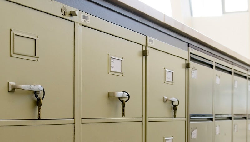 Locked File Cabinets