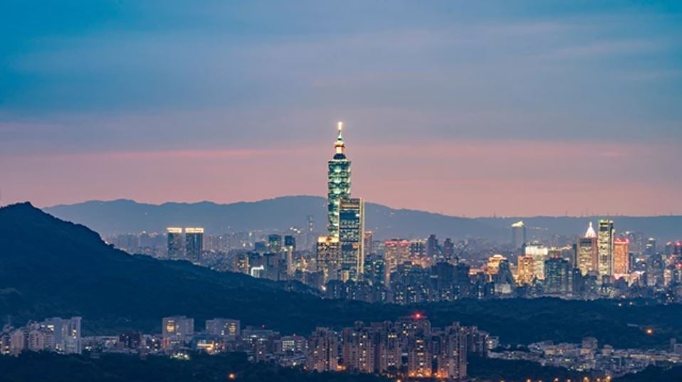 skyline of Taipei