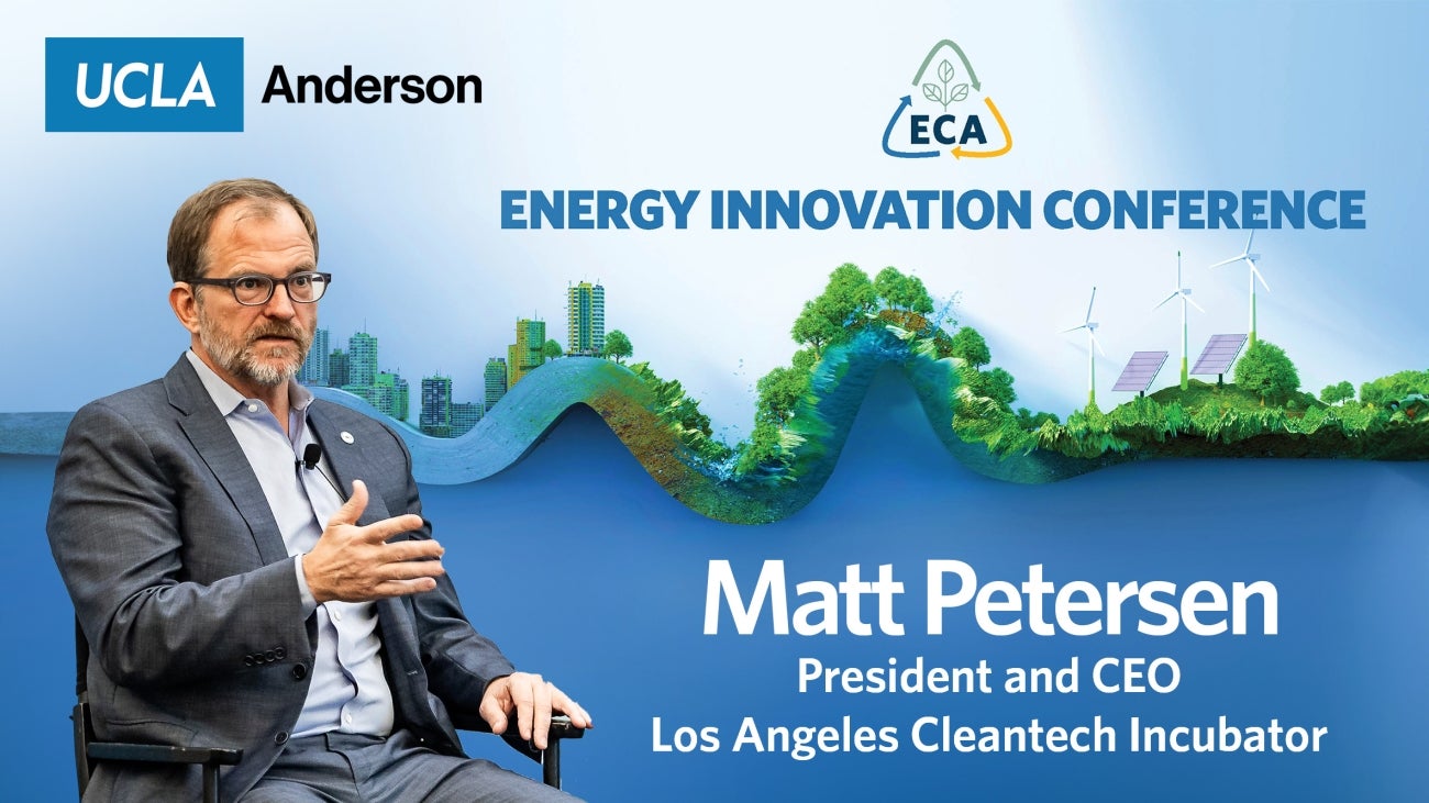 Los Angeles Cleantech Incubator’s Matt Petersen