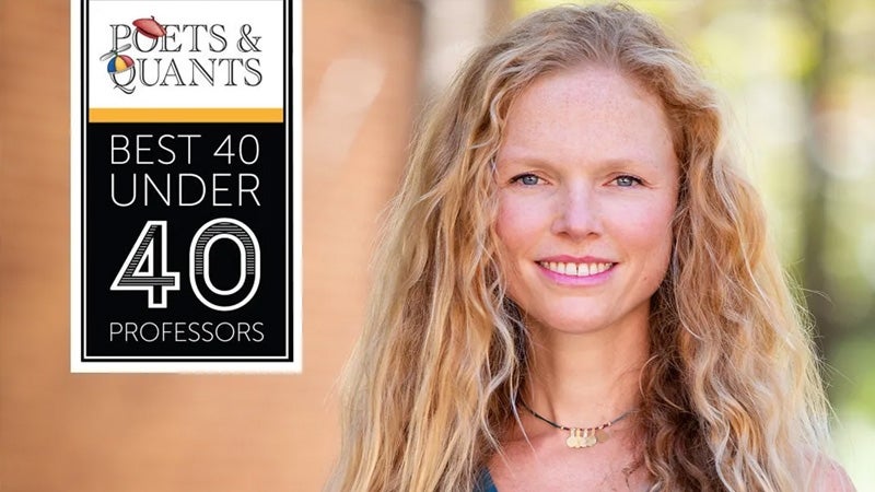 UCLA Anderson’s Jana Gallus is one of 2024’s best 40 Under 40 professors